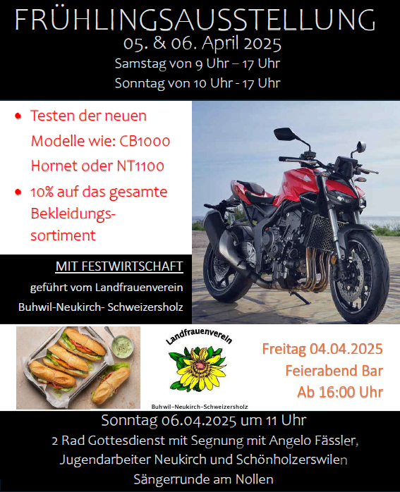 Frhlingsausstellung mit Probefahrt und Festwirtschaft